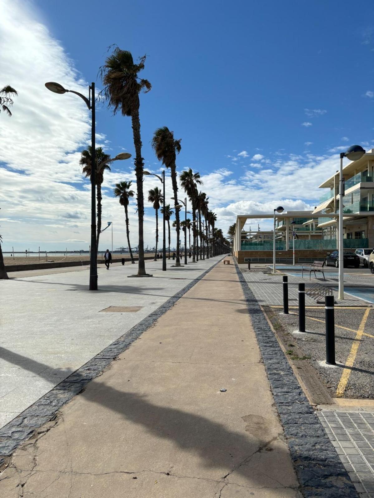 Apartamento Primera Linea De Playa Patacona Валенсия Экстерьер фото